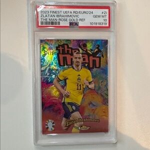 🔥PSA POP 1 Zlatan Ibrahimovic “The Man” CASE HIT Rose Gold /75 🔥
